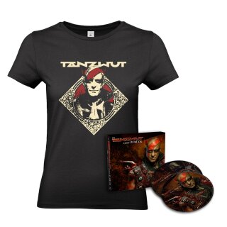 Tanzwut - Die Tanzwut kehrt zurück-2CD + Ladies T-Shirt Bundle