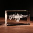 MONO INC. 3D Glaskristall mit Logo + Rabe