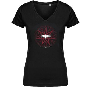 Ladies V-Neck T-Shirt MONO INC. Raven Community