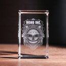 MONO INC. 3D Glaskristall mit Ravenheart