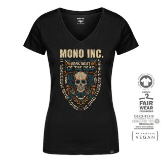 Ladies V-Neck T-Shirt MONO INC. Heartbeat of the Dead