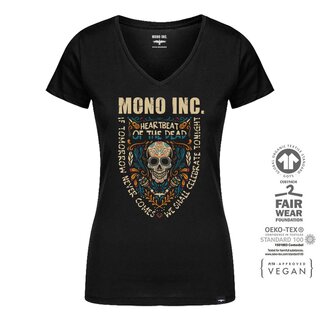 Ladies V-Neck T-Shirt MONO INC. Heartbeat of the Dead