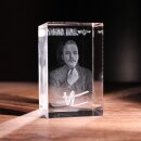 MONO INC. RAVENBLACK 3D Glaskristall mit Portrait von Val Perun