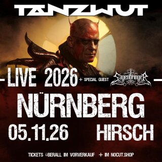 Tanzwut Live Tour 2026 05.11.2026 Nürnberg - Hirsch