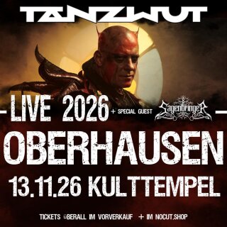 Tanzwut Live Tour 2026 13.11.2026 Oberhausen - Kulttempel