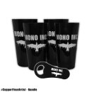 Bundle - 4 Cups MONO INC. + Gratis Flaschenöffner 0,4l