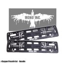 Bundle - 2 license plate holder MONO INC. + free car sticker